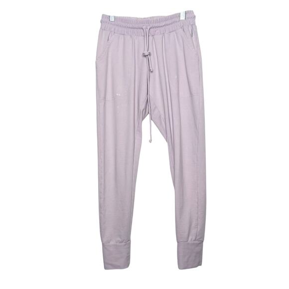 FREE PEOPLE FP MOVEMENT Sunny Skinny Sweatpants Elastic Waist Lavender Womens M - Picture 3 of 13